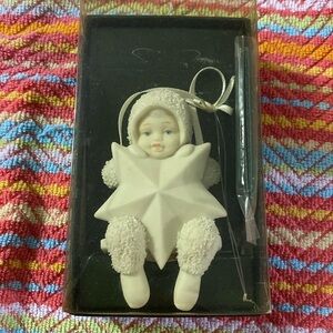 ✨Snowbabies 🌟 Swinging on a Star NIB NWT NEW Bisque Ornament Christmas Holiday